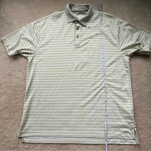 Ashworth Golf Co. Men’s Beige/Yellow Retro Polo Shirt - *L? (no size tag) - VGUC - Picture 8 of 8